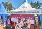 Pelayanan Makanan dan Evakuasi Korban Gempa oleh SAR Korbrimob Polri di Manggarai Timur